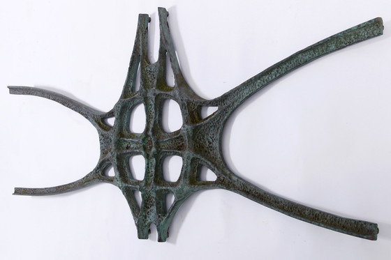 Image 1 of Sculpture murale en bronze de style brutaliste "Timeless Elegance