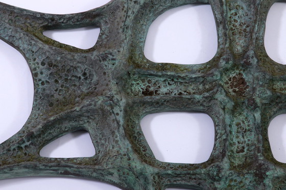 Image 1 of Sculpture murale en bronze de style brutaliste "Timeless Elegance