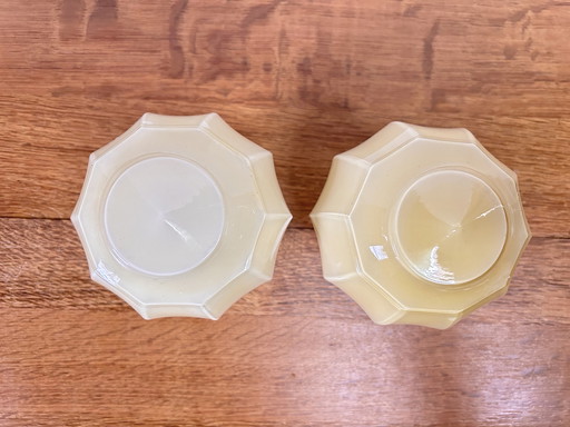 Lot de 2 plafonniers Thabur 30Er Years Cream Soft Yellow