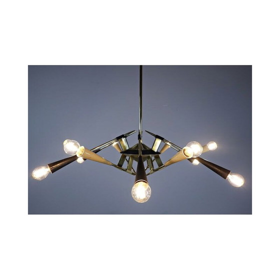 Image 1 of Lampe suspendue vintage par Oscar Torlasco, Italie 1950