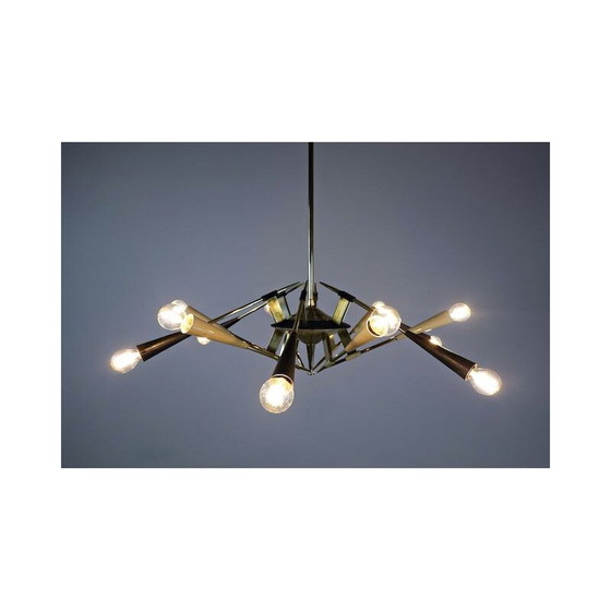 Image 1 of Lampe suspendue vintage par Oscar Torlasco, Italie 1950