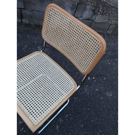 Image 1 of Ensemble de 4 chaises cesca du Mid Century par Marcel Breuer