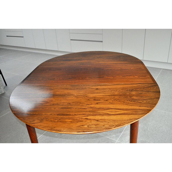 Image 1 of Mid Century Table à manger en bois de rose danoise