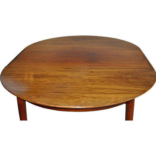 Mid Century Table à manger en bois de rose danoise