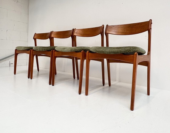 Image 1 of Ensemble de 4 chaises de salle à manger O.D. Møbler, 1960's