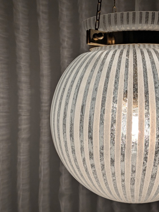 Image 1 of Suspension Globe Lamp Suspension By Vetri Murano