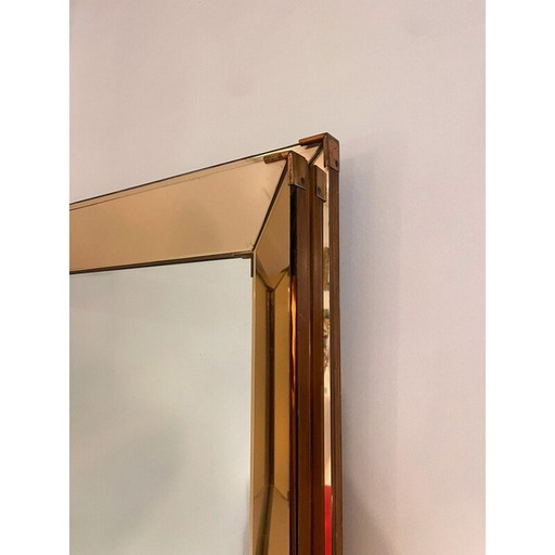 Miroir moderne vintage de Jacques Adnet, 1940