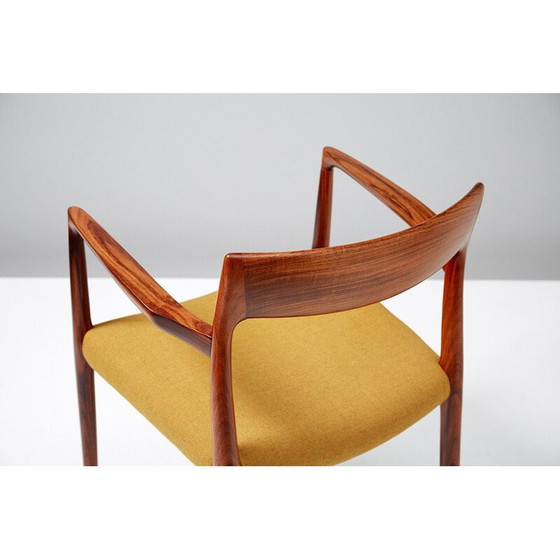 Image 1 of Chaise jaune en bois de rose de Niels O. Moller