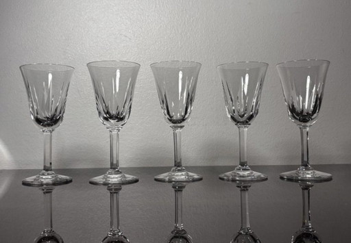 5 Verres Saint Louis Modèle Cerdagne Cristal