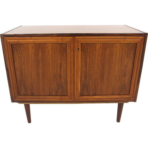 Commode scandinave vintage en bois de rose, Suède 1960
