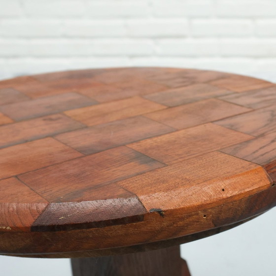 Table d'appoint en bois wabi-sabi brutaliste – Tables d'appoint, Wood (photo 7 of 9)