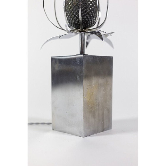 Image 1 of Lampe Chardon vintage en bronze et laiton par Maison Charles, 1970