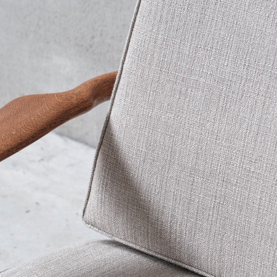 Image 1 of Fauteuil vintage en chêne par Guillerme et Chambron, France 1960