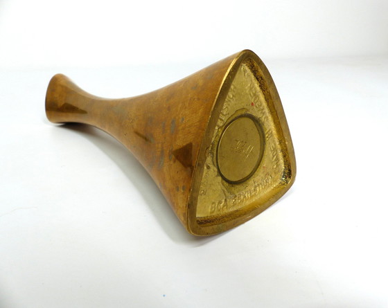 Image 1 of Paire De Bougeoirs Vintages En Laiton Ytterberg Pour Bca Eskilstuna, Suède 1960