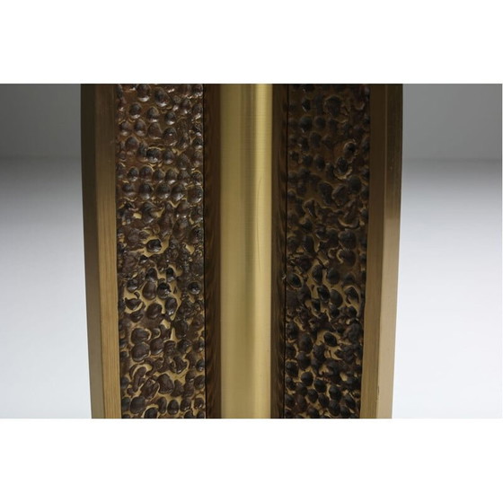 Image 1 of Table vintage en laiton par Luciano Frigerio, Italie 1970