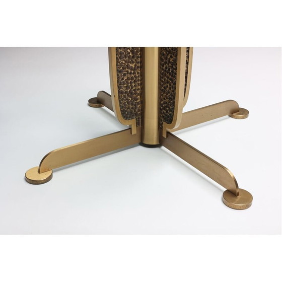 Image 1 of Table vintage en laiton par Luciano Frigerio, Italie 1970