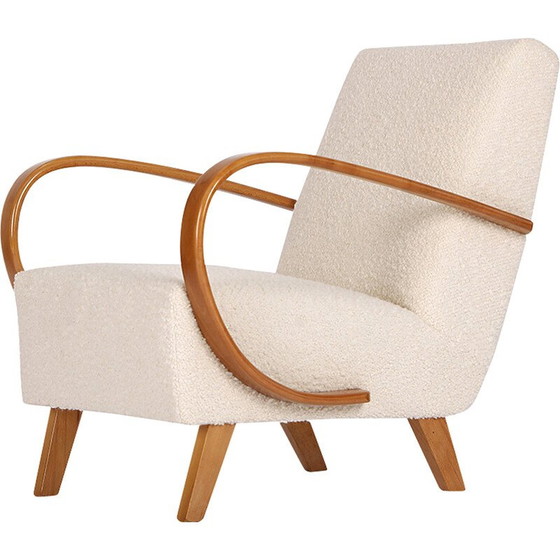 Image 1 of Fauteuil en boucle vintage par Jindrich Halabala pour Spojene Up Zavody, 1940s