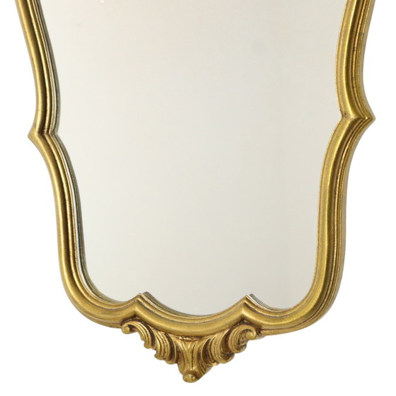 Image 1 of Petit miroir à feuilles d'or