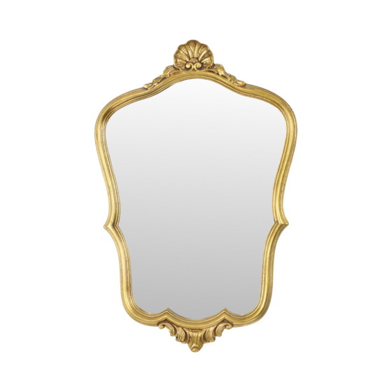 Image 1 of Petit miroir à feuilles d'or