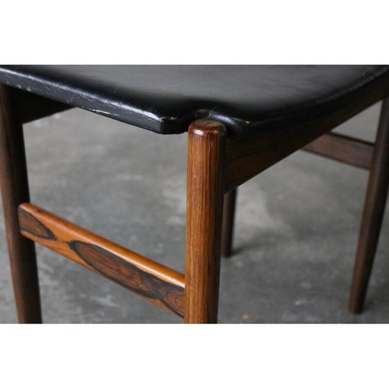 Image 1 of Paire de tabourets vintage en bois de rose par Gustav Bertelsen, Danemark