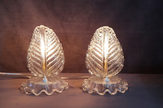 Image 1 of Lampes de table, Italie 1950S, ensemble de 2