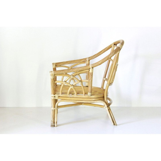 Image 1 of Fauteuil vintage en bambou Curbed, 1970
