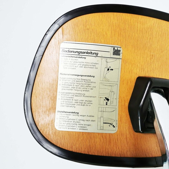 Image 1 of Chaise d'atelier et de bureau vintage de Sedus, Allemagne, années 1970