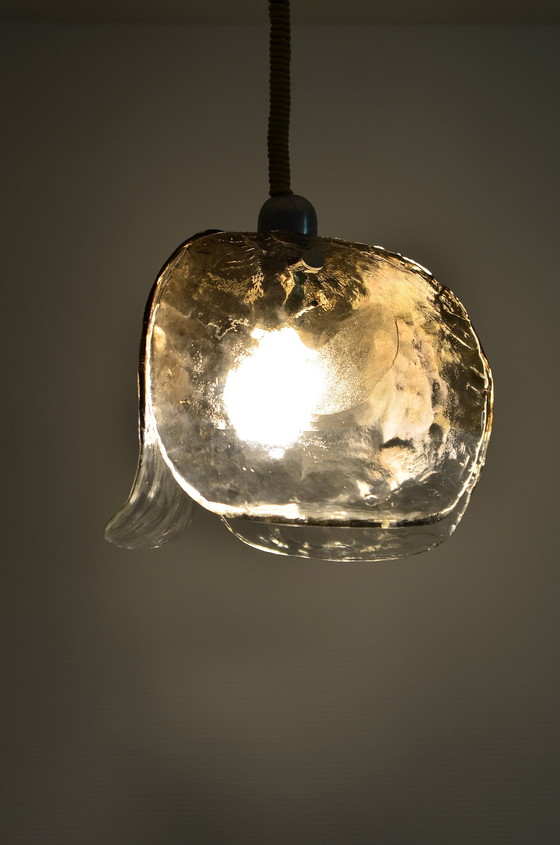 Image 1 of Lampe suspendue Kalmar verre glacé Murano