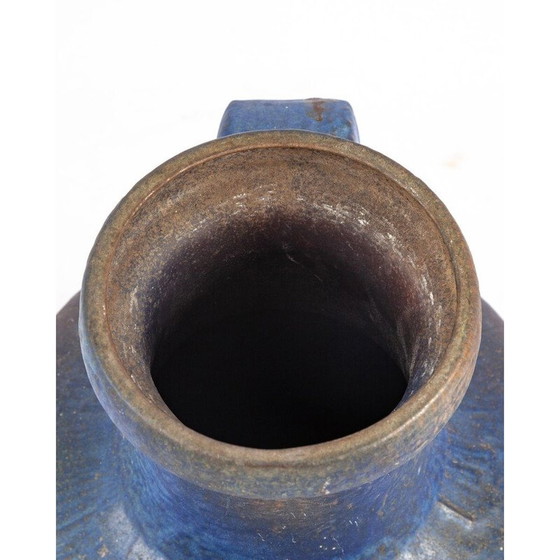 Image 1 of Vase de sol vintage en céramique polychrome pour Karlsruher Majolika, 1960