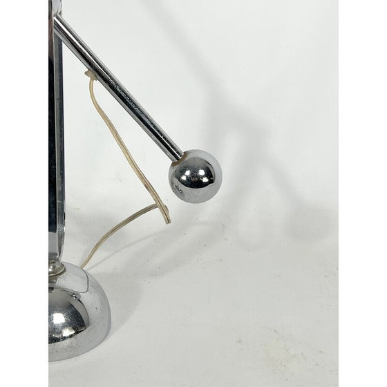 Image 1 of Lampe de table vintage en chrome et aluminium, Italie 1970