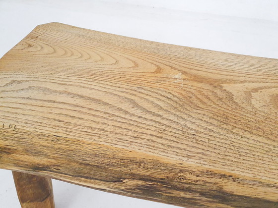 Image 1 of Table d'appoint en chêne massif, Pays-Bas, années 1970