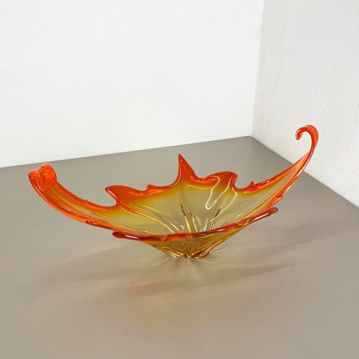 Centre de table vintage en verre de Murano, Italie, années 1970