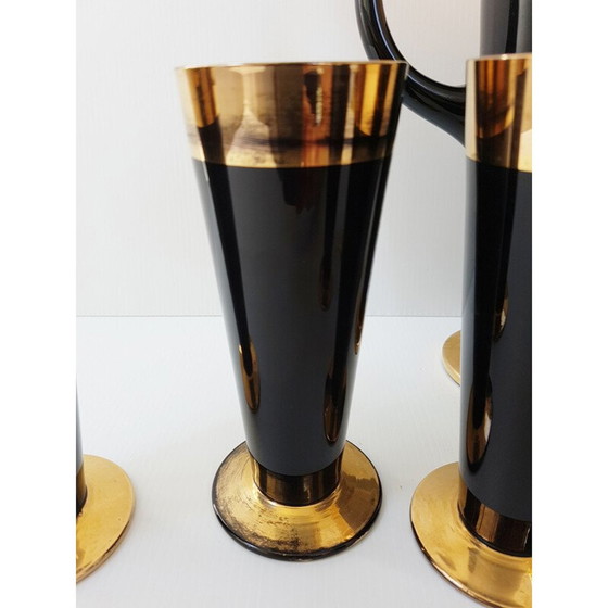 Image 1 of Set d'orangeade en verre vintage