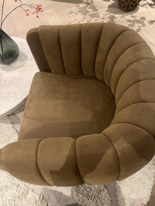 Chaise de salle à manger Liselore Cognac Design