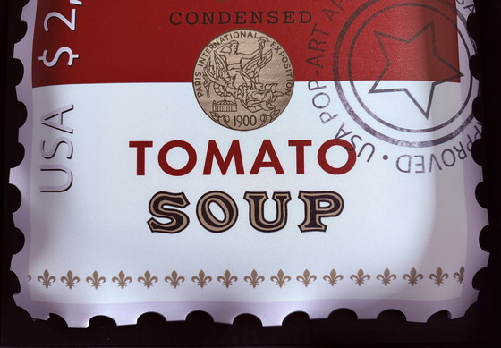 Image 1 of Ad Van Hassel : "Timbre de luxe, hommage à Campbell Soup".