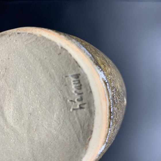 Image 1 of Bouteille vintage en grès émaillé de Robert Heraud