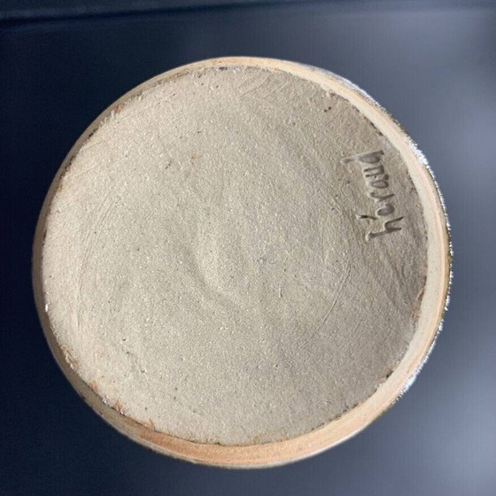 Image 1 of Bouteille vintage en grès émaillé de Robert Heraud