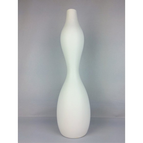 Image 1 of Vase vintage en céramique blanche, 1990