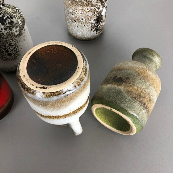 Image 1 of Ensemble de 5 vases en céramique vintage pour Scheurich, Allemagne 1970