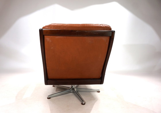 Image 1 of Chaise longue en cuir Eugen Schmidt pour Soloform, 1960