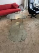 Tables en verre vintage