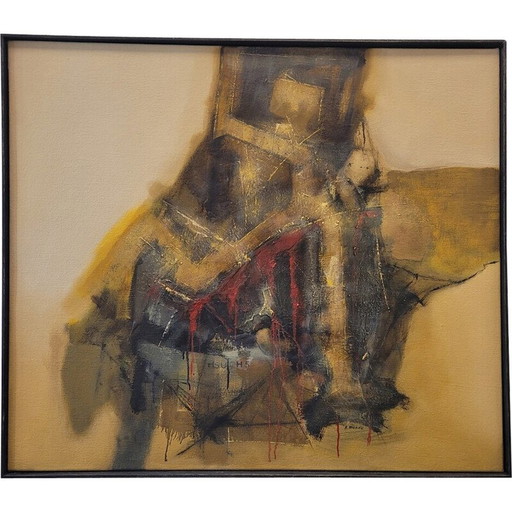 Peinture vintage "H5" par Andrés Mende, 2017