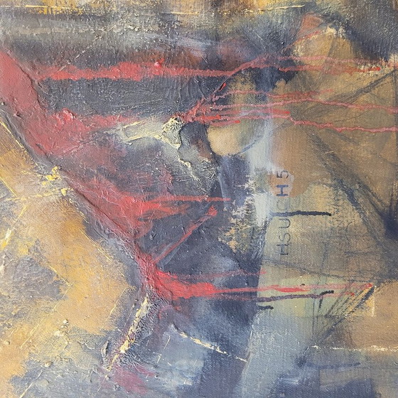 Image 1 of Peinture vintage "H5" par Andrés Mende, 2017