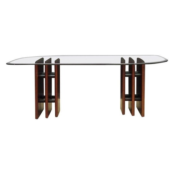 Image 1 of Table basse en acajou, design danois, années 1960, fabricant : Bendixen Design