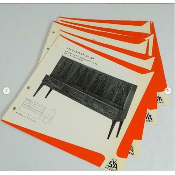 Image 1 of Buffet vintage en palissandre modèle 54 par Kai Kristiansen pour Schou Andersen, 1960