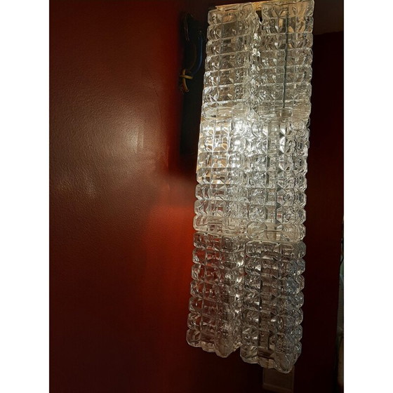 Image 1 of Paire d'appliques en verre vintage, Italie 1970