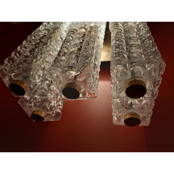 Image 1 of Paire d'appliques en verre vintage, Italie 1970