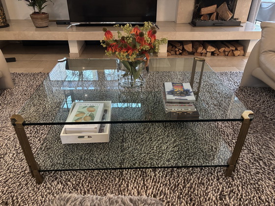 Image 1 of Table basse avec 2 tablettes en verre