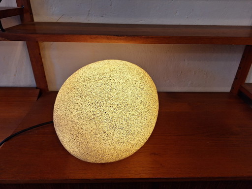 Lampe en pierre de lune italienne par André Cazenave pour Singleton, 1970S