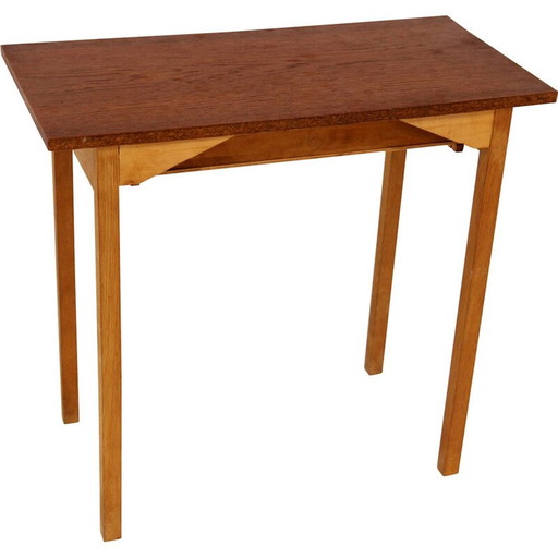 Table de nuit vintage en teck par Glas et Trä, Suède 1960